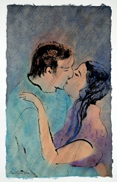 Original Fine Art Love Paintings by Marcel Garbi