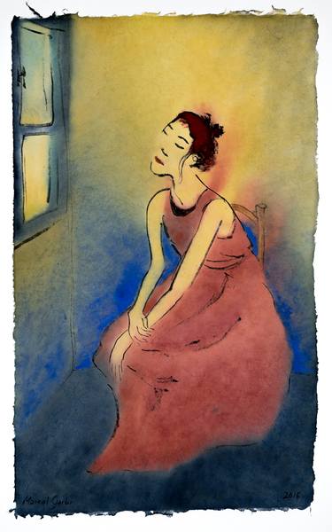 Original Figurative Women Paintings by Marcel Garbi