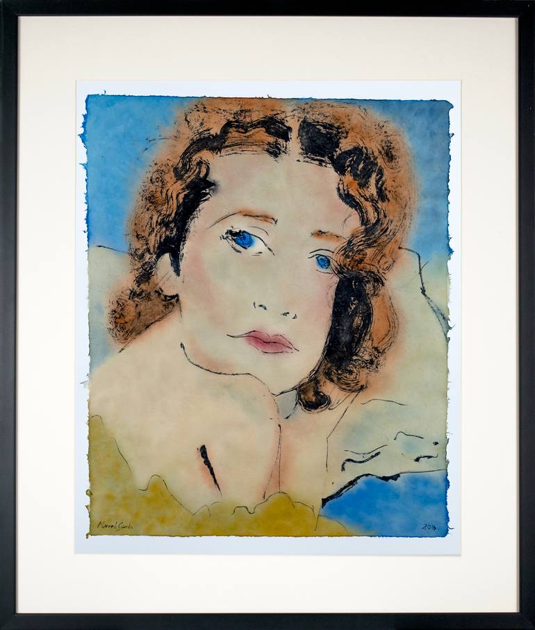 Original Portrait Painting by Marcel Garbi