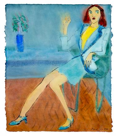 Original Modern Women Paintings by Marcel Garbi