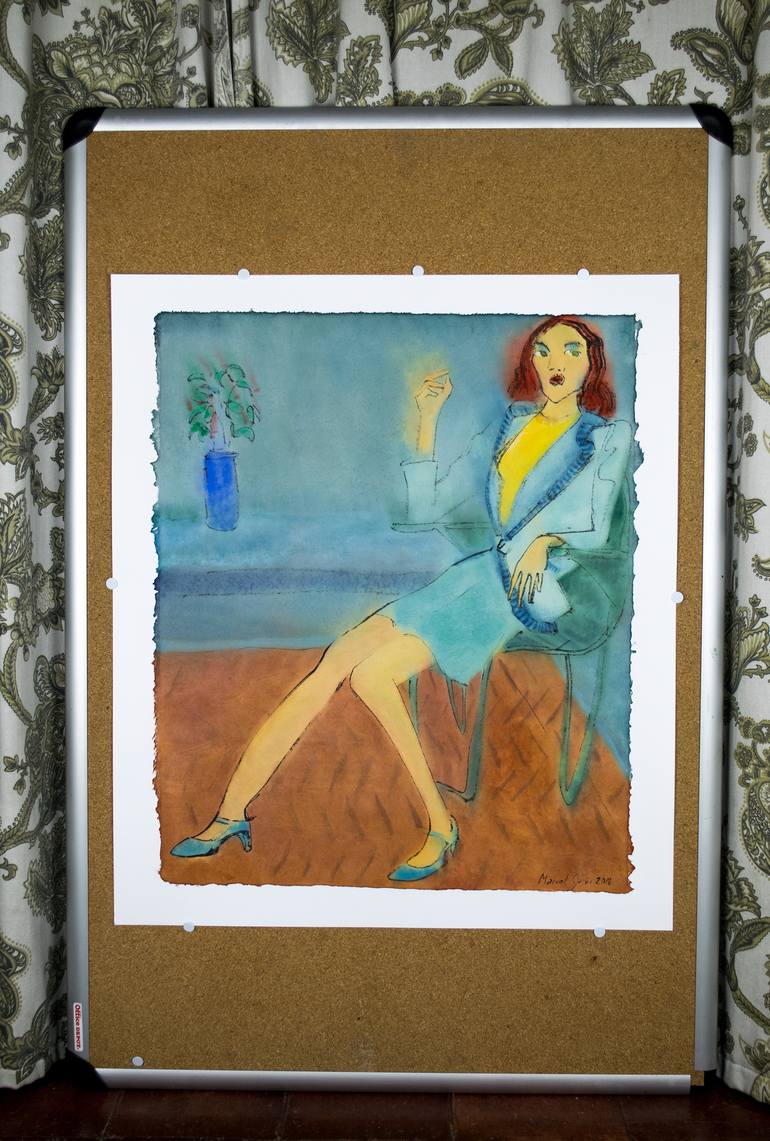 Original Women Painting by Marcel Garbi