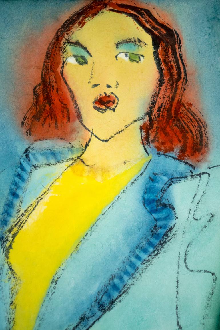 Original Modern Women Painting by Marcel Garbi