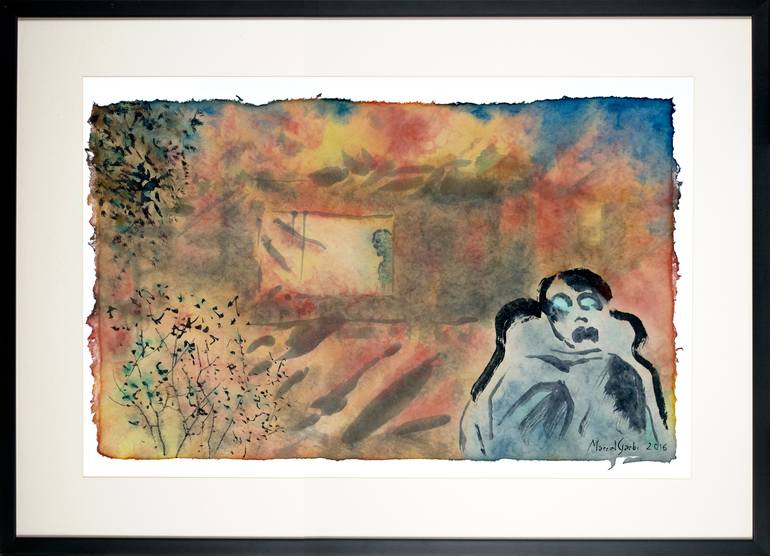 Original Expressionism Mortality Painting by Marcel Garbi