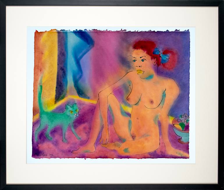 Original Modern Nude Painting by Marcel Garbi