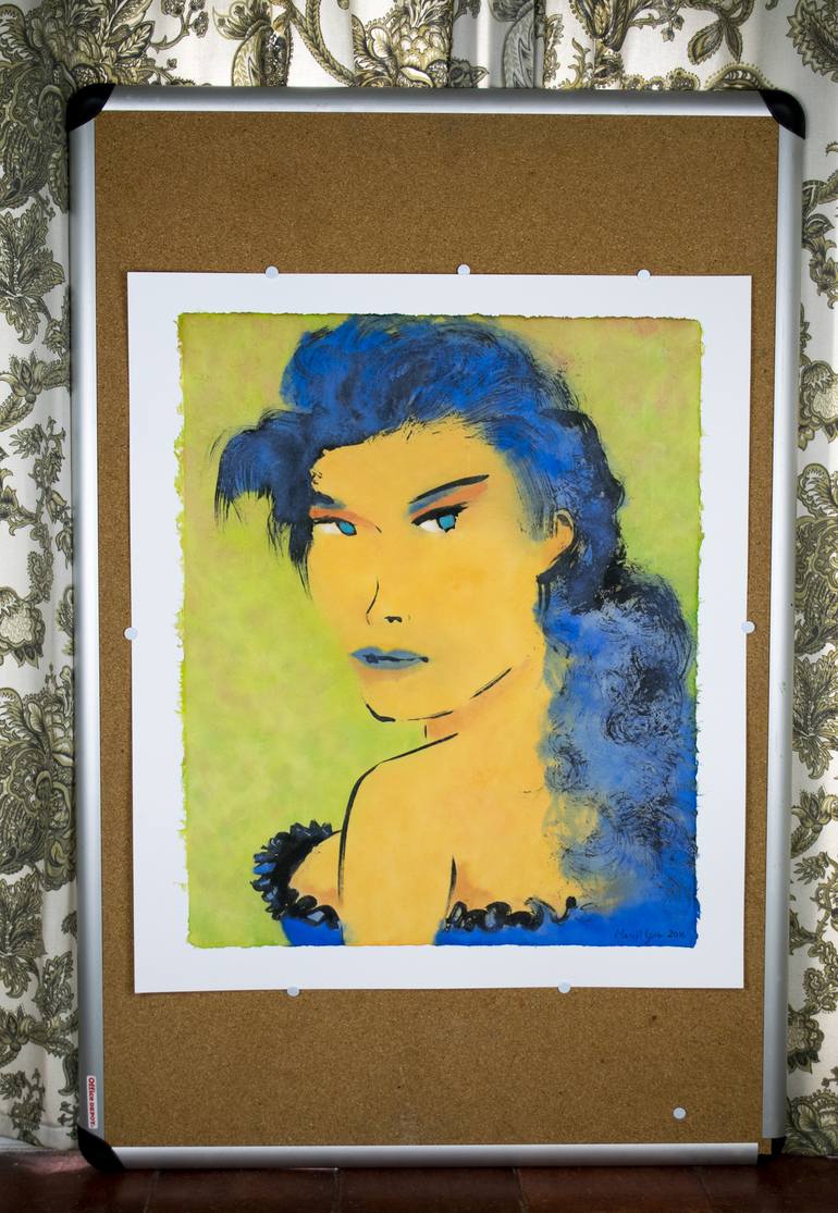 Original Portrait Painting by Marcel Garbi