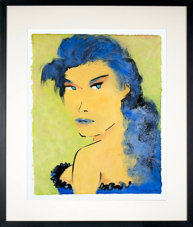 Original Modern Portrait Painting by Marcel Garbi