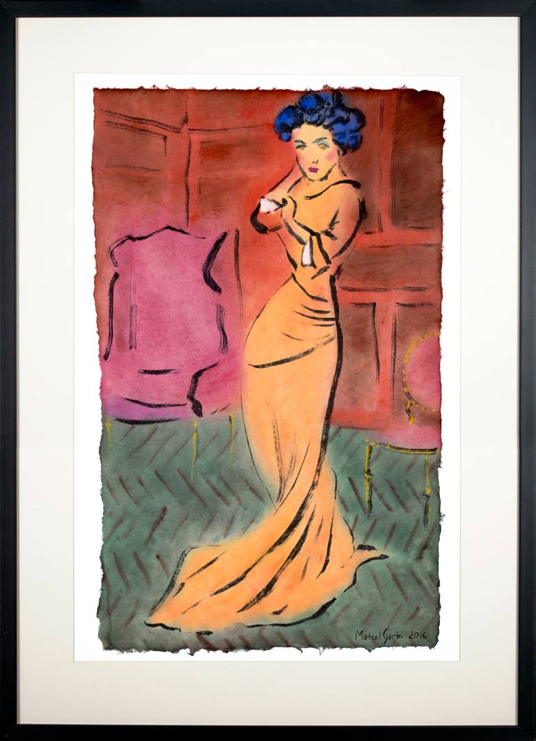 Original Modern Women Painting by Marcel Garbi