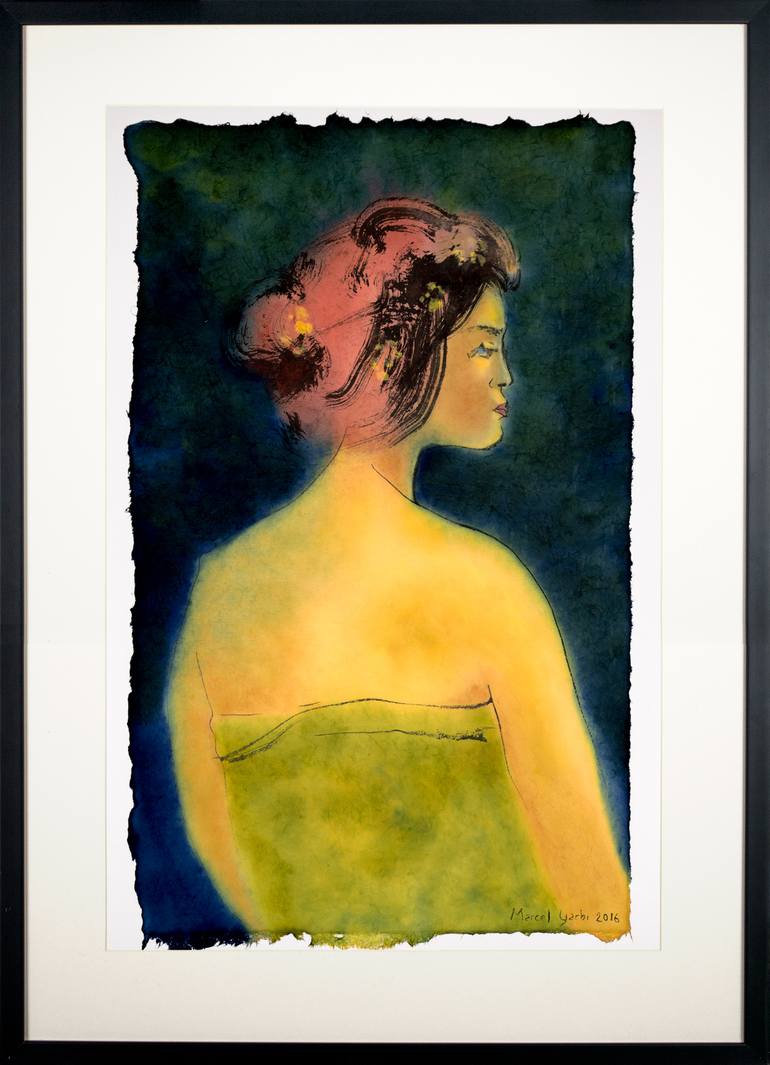 Original Modern Women Painting by Marcel Garbi
