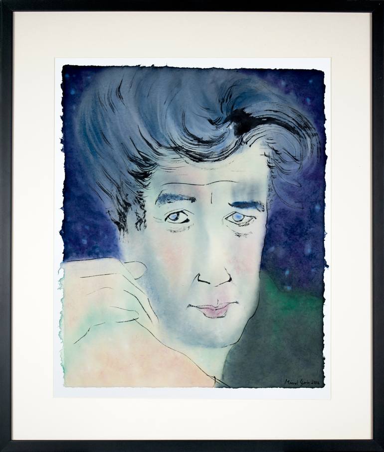 Original Modern Portrait Painting by Marcel Garbi