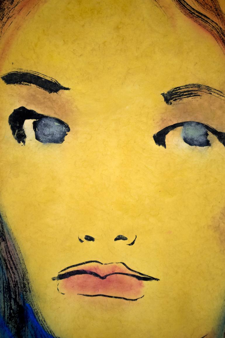 Original Expressionism People Painting by Marcel Garbi