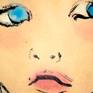 Ink and Watercolours on Japanese traditional hand-made paper (43cm x 26cm approx.) mounted onto cartridge paper (50cm x 33cm approx.) with dry mounting tissue.