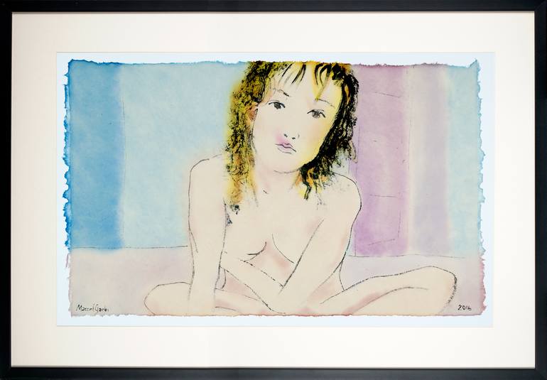 Original Modern Nude Painting by Marcel Garbi