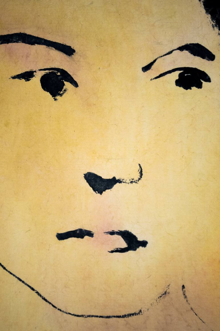 Original Expressionism People Painting by Marcel Garbi