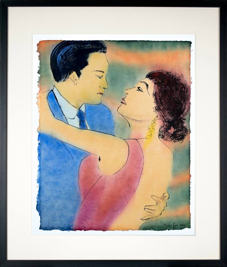 Original Modern Love Painting by Marcel Garbi