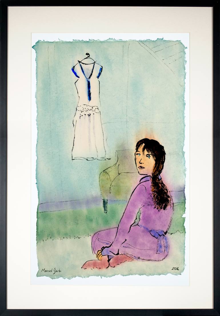 Original Modern Women Painting by Marcel Garbi