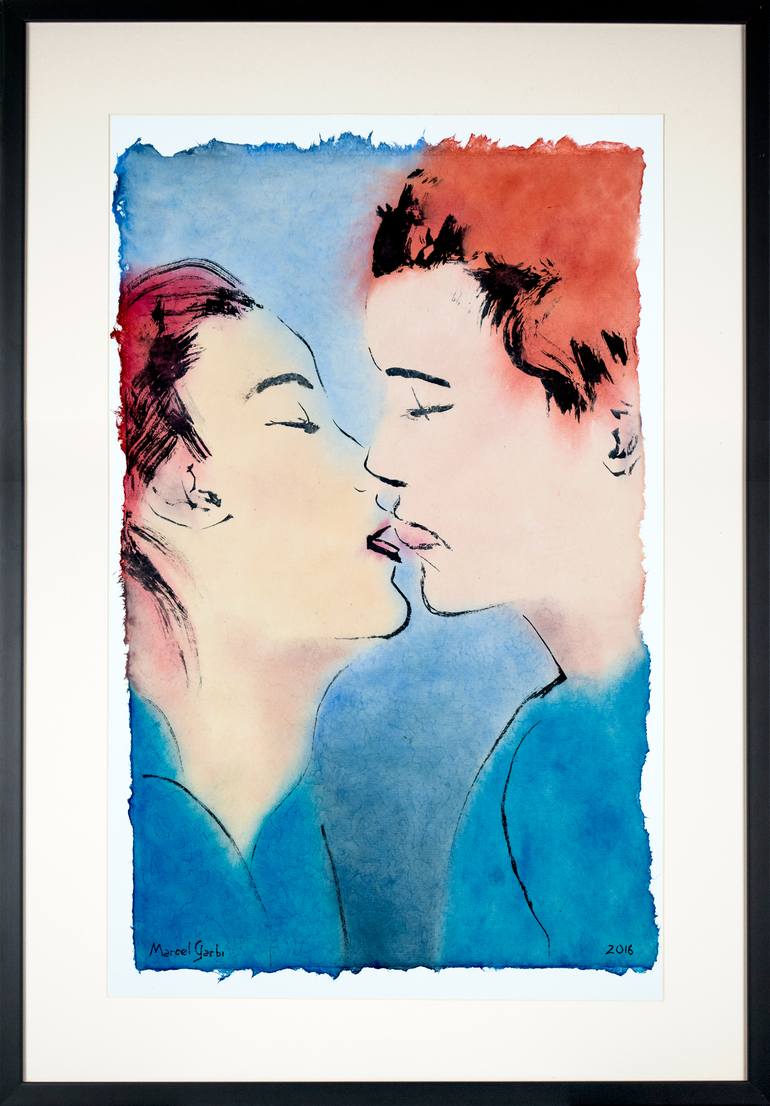 Original Modern Love Painting by Marcel Garbi