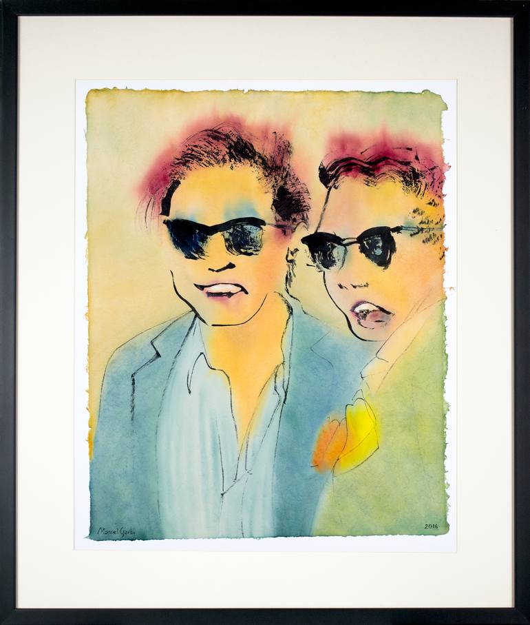 Original Men Painting by Marcel Garbi