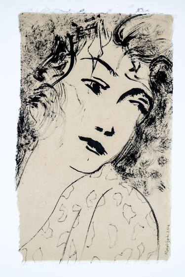 Original Modern Women Drawings by Marcel Garbi