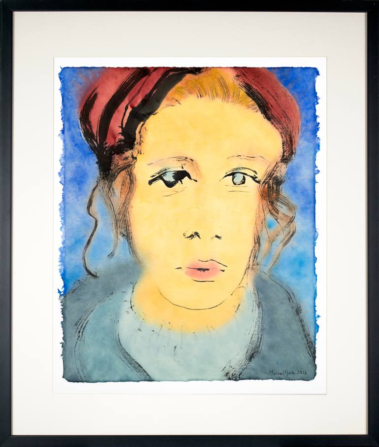 Original Modern Portrait Painting by Marcel Garbi