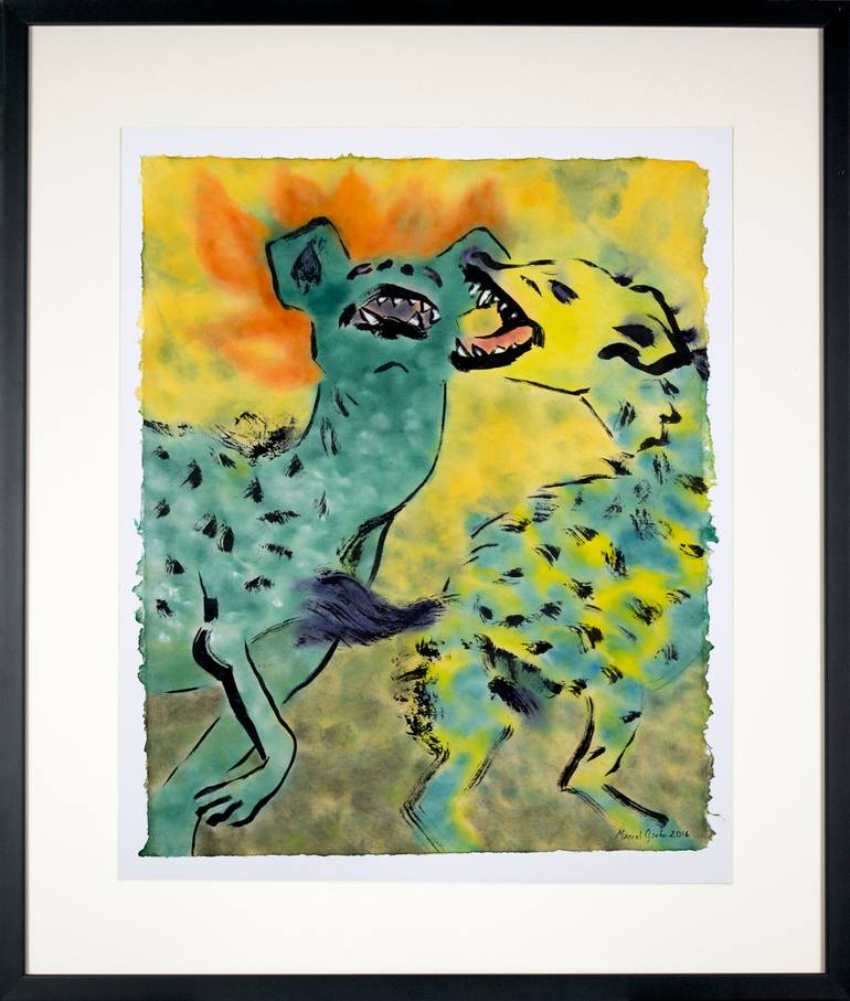 Original Modern Animal Painting by Marcel Garbi