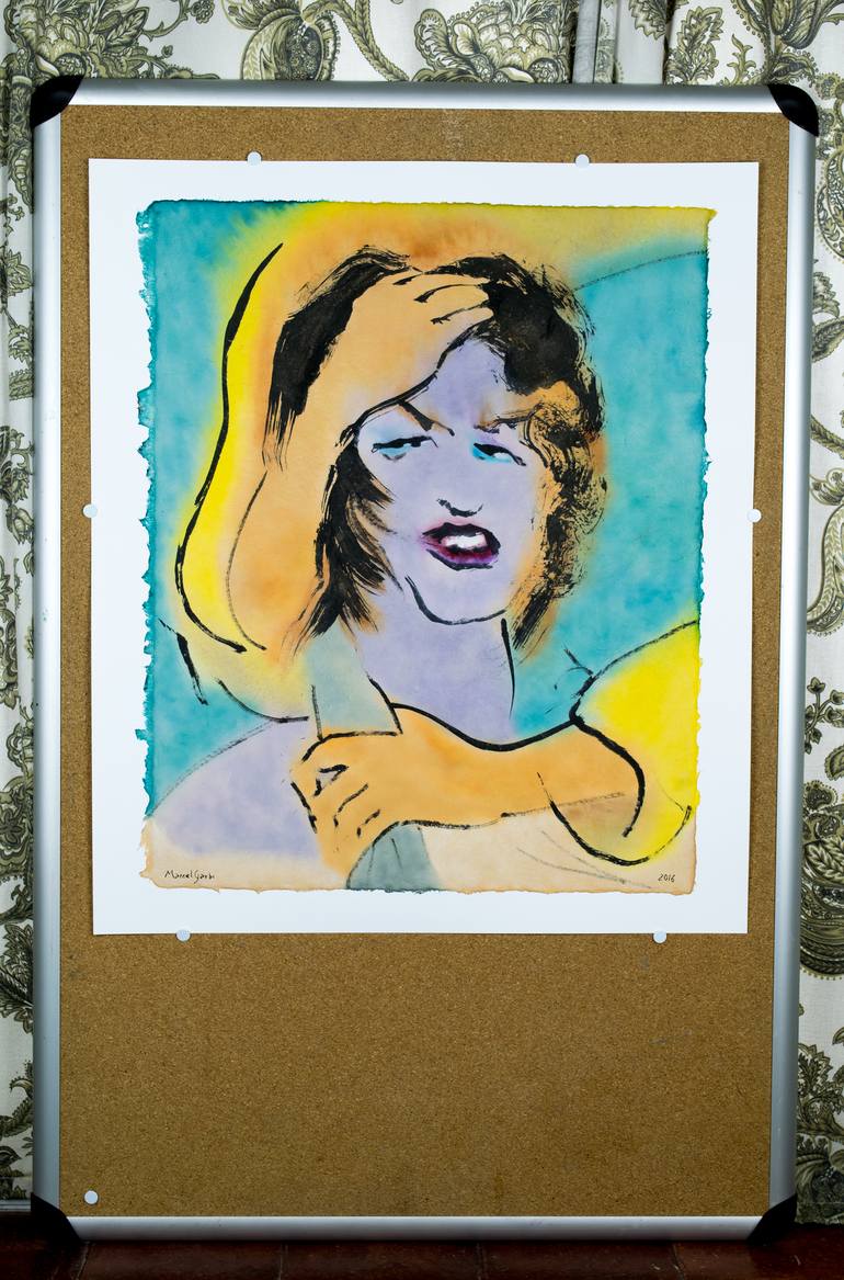 Original Expressionism Health & Beauty Painting by Marcel Garbi