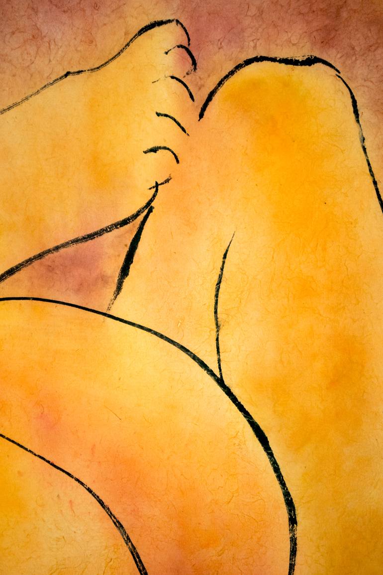 Original Modern Erotic Drawing by Marcel Garbi