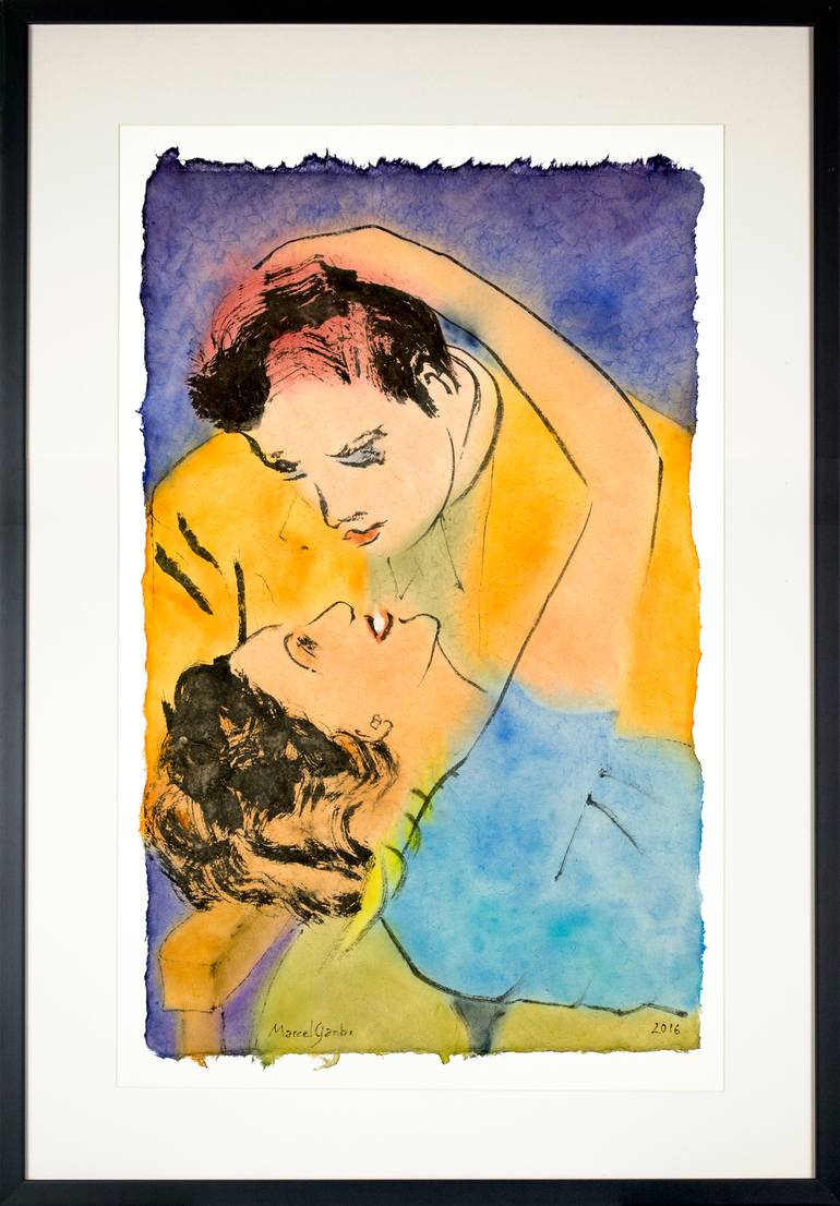 Original Modern Love Painting by Marcel Garbi