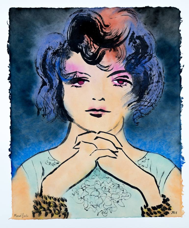 Original Minimalism Women Paintings by Marcel Garbi