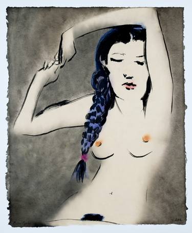 Original Minimalism Nude Paintings by Marcel Garbi
