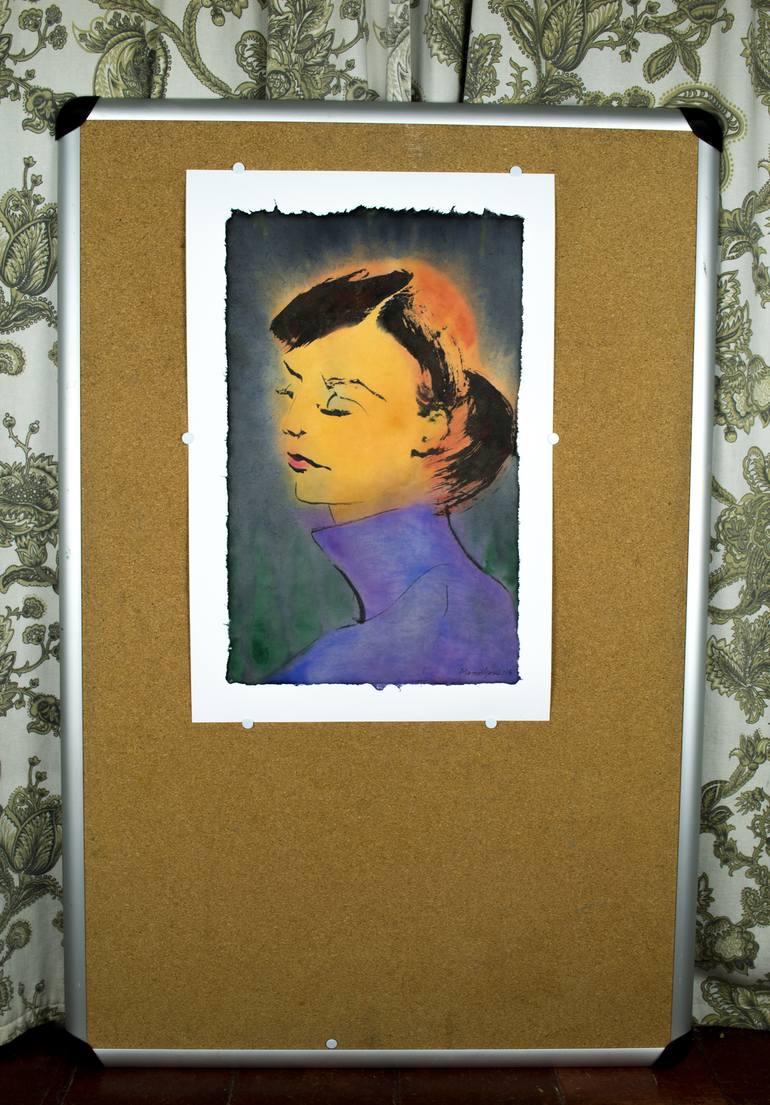 Original Expressionism People Painting by Marcel Garbi