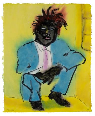 Original Expressionism Portrait Paintings by Marcel Garbi