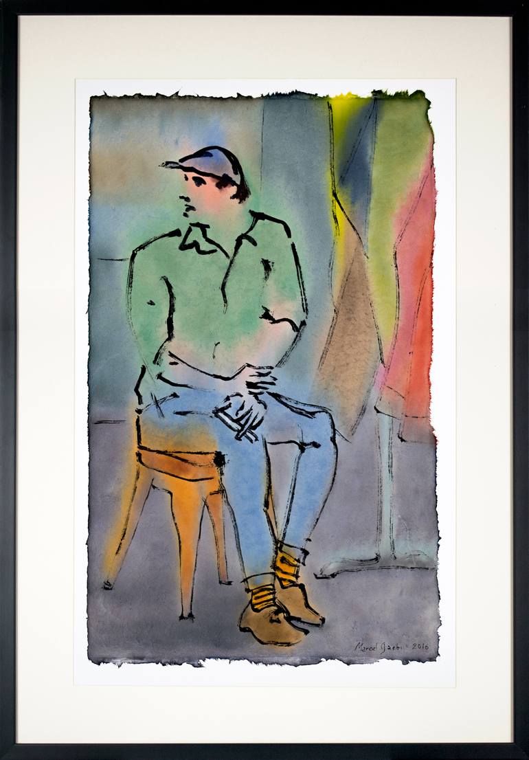 Original Minimalism Popular culture Painting by Marcel Garbi