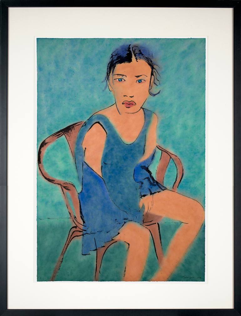 Original Modern Women Painting by Marcel Garbi