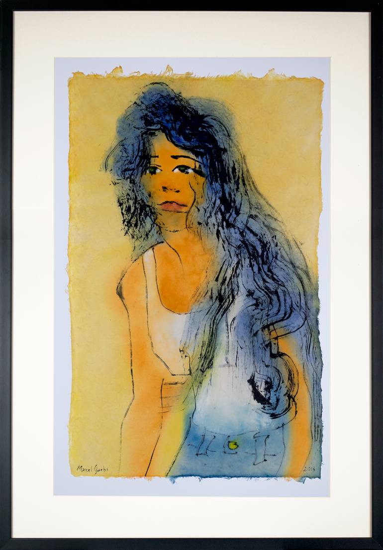 Original Minimalism Women Painting by Marcel Garbi