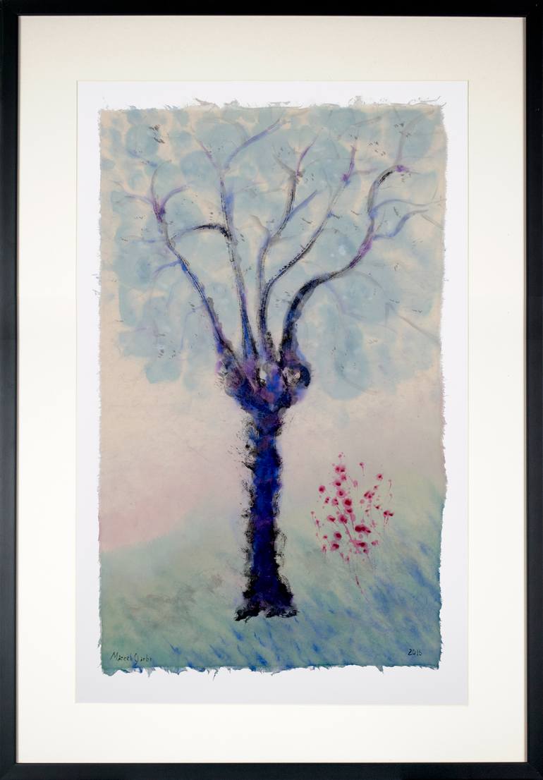 Original Floral Mixed Media by Marcel Garbi