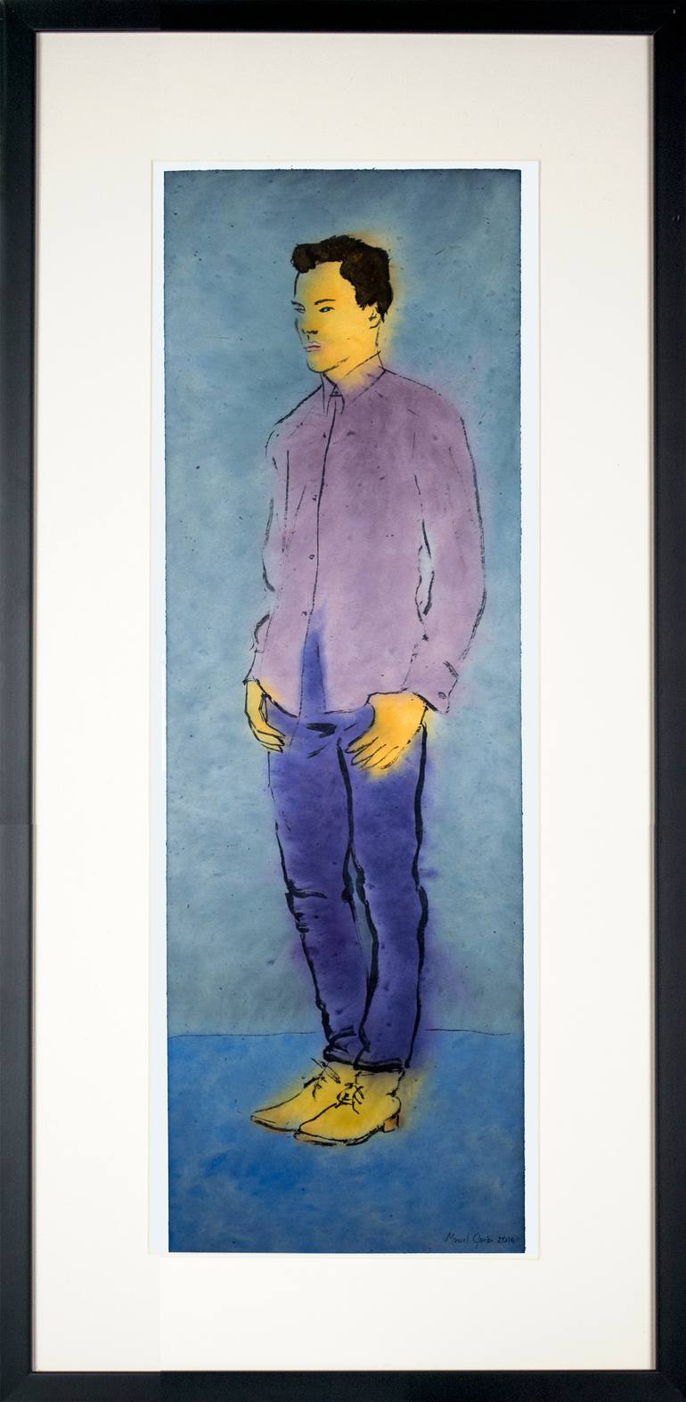 Original Minimalism Men Painting by Marcel Garbi