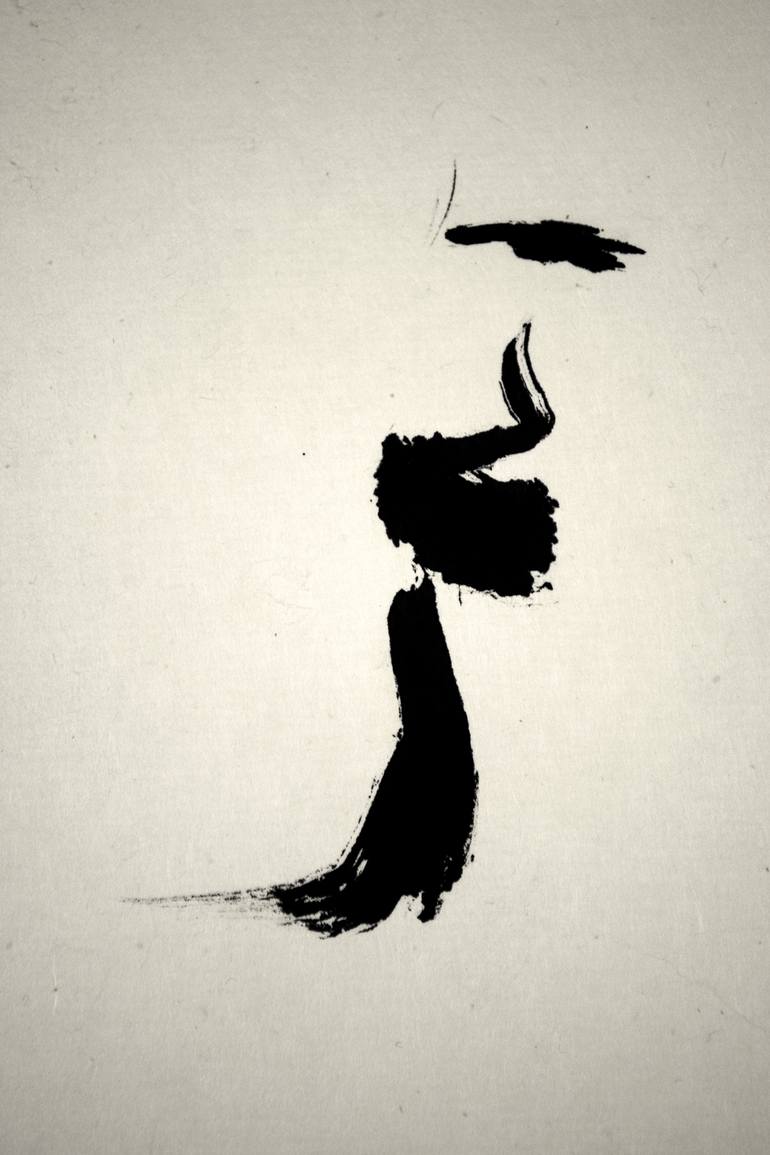 Original Expressionism People Drawing by Marcel Garbi