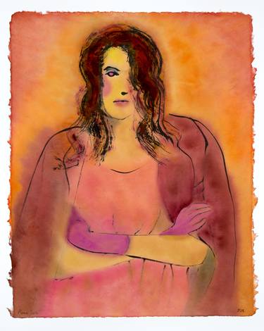 Original Expressionism Portrait Paintings by Marcel Garbi