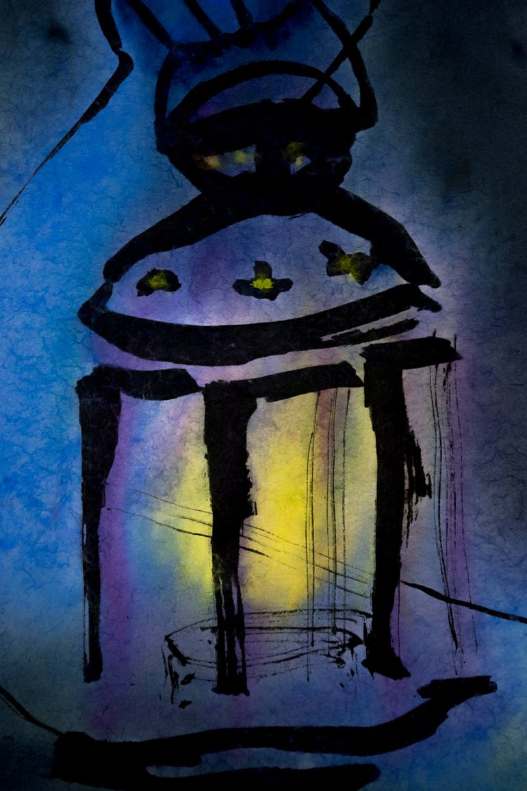 Original Expressionism Religion Painting by Marcel Garbi