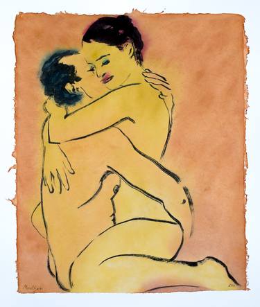 Original Minimalism Erotic Paintings by Marcel Garbi