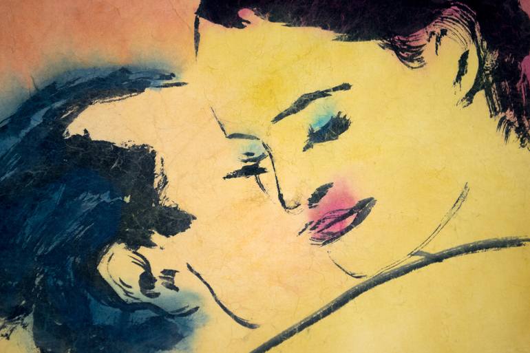 Original Minimalism Erotic Painting by Marcel Garbi