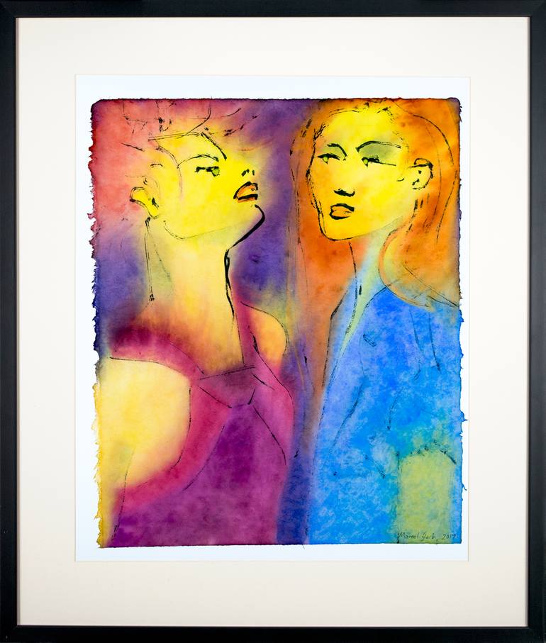 Original Minimalism People Painting by Marcel Garbi