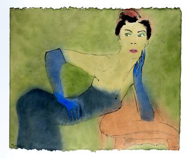 Original Expressionism Women Paintings by Marcel Garbi