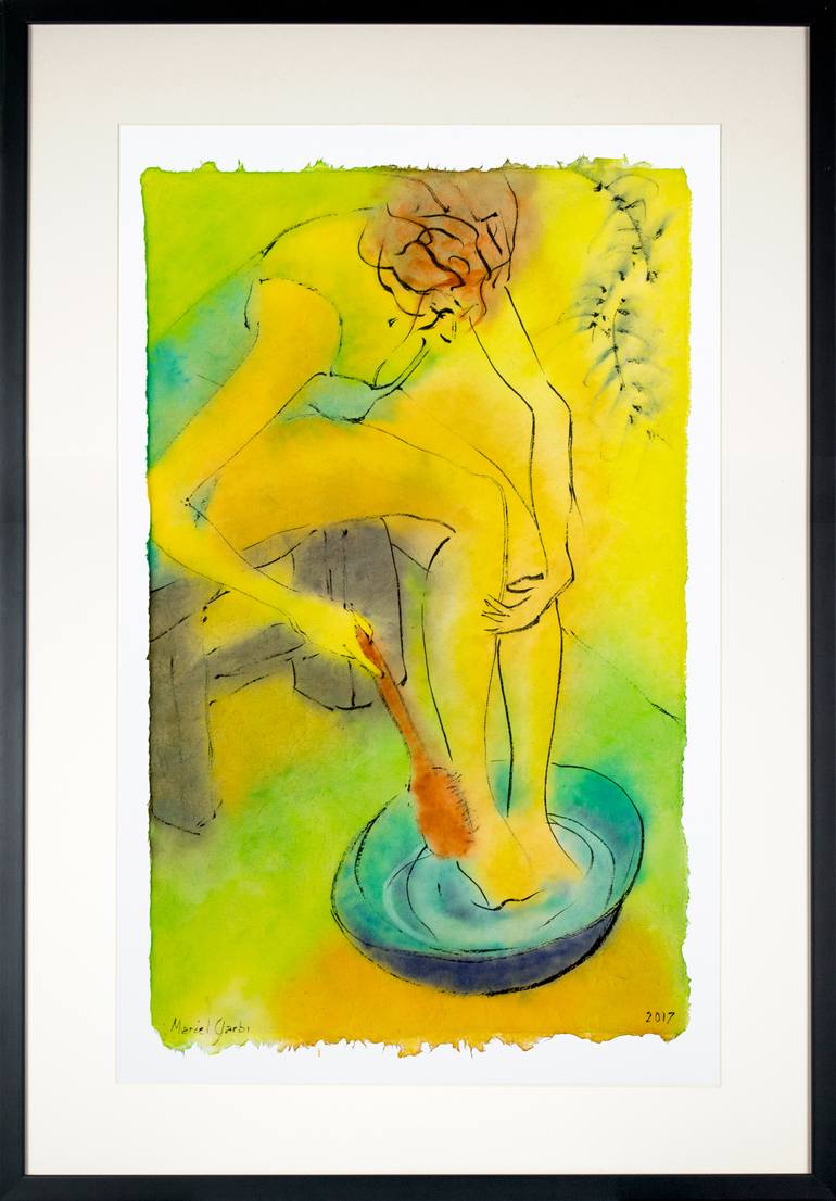 Original Expressionism Health & Beauty Drawing by Marcel Garbi