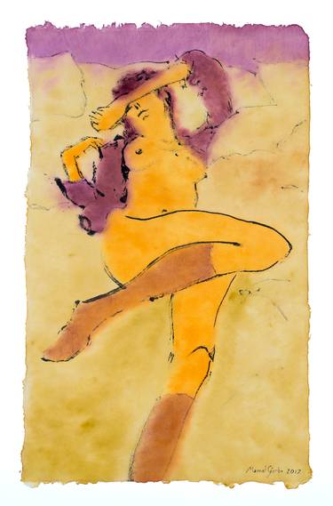 Original Nude Drawings by Marcel Garbi