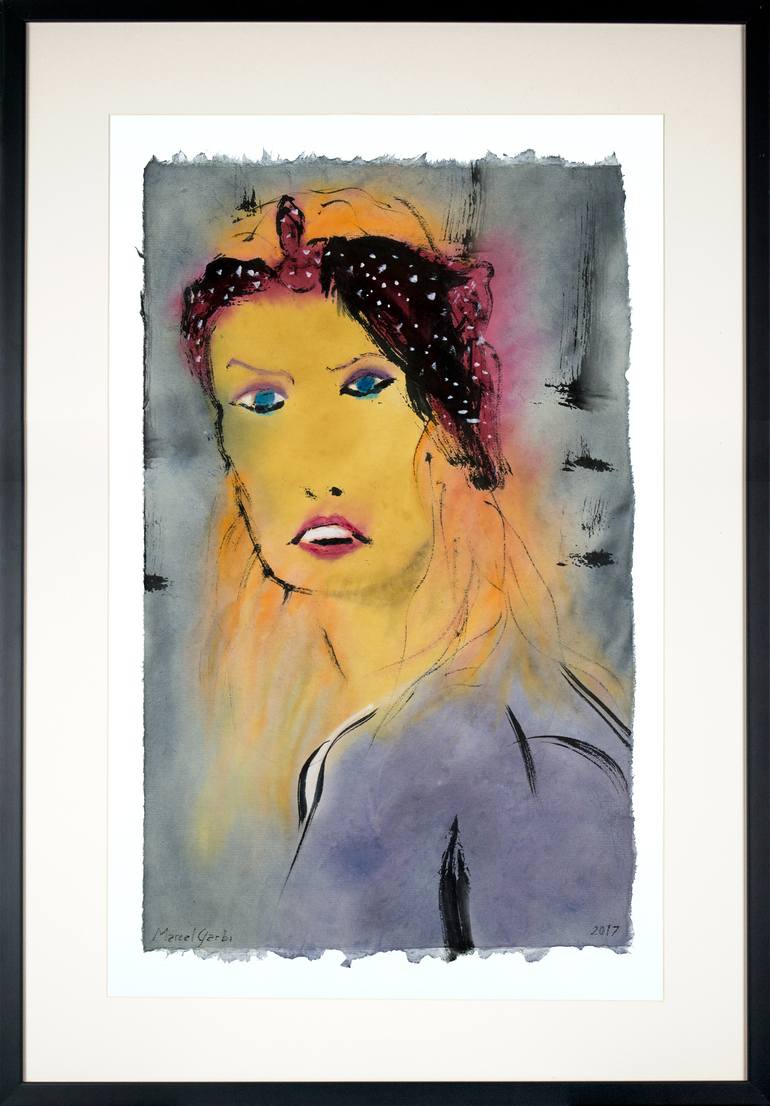 Original Women Drawing by Marcel Garbi