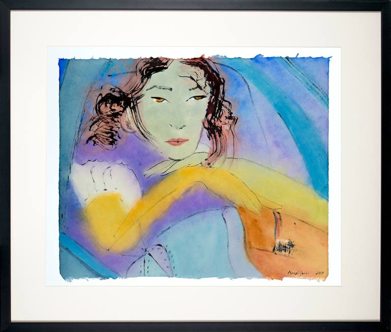 Original Women Drawing by Marcel Garbi