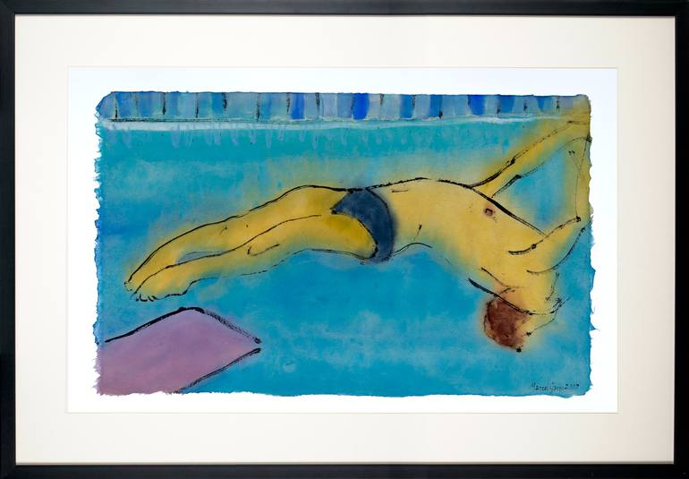 Original Expressionism Sport Drawing by Marcel Garbi