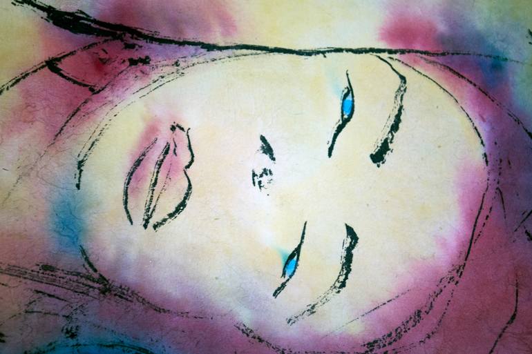 Original Expressionism Nude Painting by Marcel Garbi