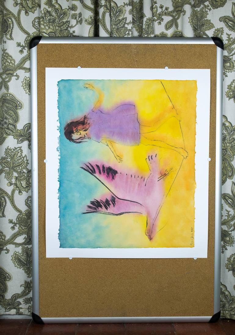 Original Expressionism Fantasy Painting by Marcel Garbi